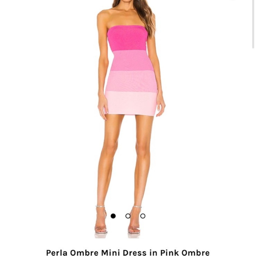 Revolve Strapless Punk Ombré Dress